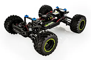 BlackZon Smyter MT Turbo RC Monster Truck Electric Brushless 4WD 1/12 Scale RTR - Green image 89388