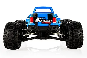BlackZon Slyder MT Turbo RC Monster Truck Electric Brushless 4WD 1/16 Scale RTR - Blue image 89393