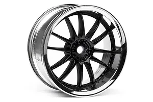 HPI 1.9" (3mm Off-Set) Work XSA 02C Chrome/Black Rims 2Pcs image 8948
