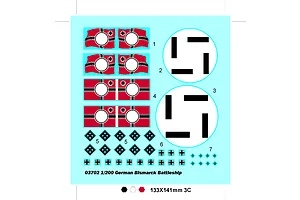 Trumpeter 1/200 German Battleship Bismarck 1941 Model Kit image 89491