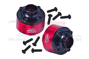 GPM Red Carbon Steel & Aluminium Diff Cases 2Pcs image 89606