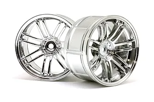 HPI 2.1" (3mm Off-Set) LP29 Rays Volk Racing RE30 Chrome Rims 2Pcs image 8981