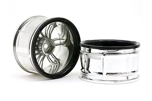 HPI 2.1" (6mm Off-Set) LP32 Rays Volk Racing RE30 Chrome Rims 2Pcs image 8989