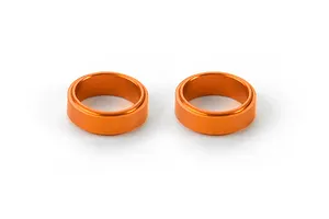XRAY Orange Aluminium Adjustable Steering Arm Shims 2Pcs