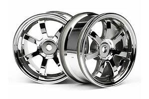 HPI 1.9" (0mm Off-Set) Rays Gram Lights 57S-Pro Chrome Rims 2Pcs image 9000