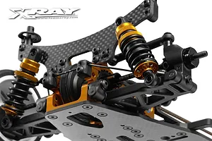 XRAY Orange Aluminium Shock Spring Collars 4Pcs image 90013