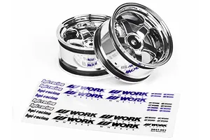 HPI 1.9" (6mm Off-Set) Work Meister S1 Chrome Rims 2Pcs image 9011