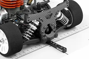 Hudy Black Aluminium 3.8mm - 8mm Ultra Fine Chassis Ride Height Gauge 1Pc image 90119