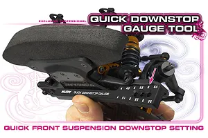 Hudy Black Aluminium 1.0mm - 6.5mm Quick Downstop Gauge Tool 1Pc image 90121