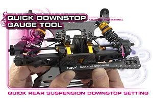 Hudy Black Aluminium 1.0mm - 6.5mm Quick Downstop Gauge Tool 1Pc image 90122
