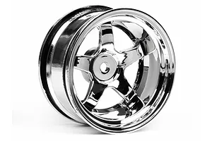 HPI 1.9" (9mm Off-Set) Work Meister S1 Chrome Rims 2Pcs image 9014