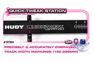 Hudy Black Aluminium Quick-Tweak Station w/ Aluminium Carry Case image 90139