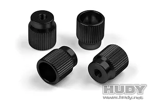Hudy Black Aluminium Set-Up System Nuts 4Pcs image 90150