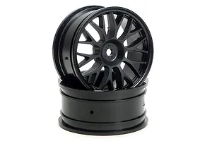 HPI 1.9" (1mm Off-Set) Mesh Black Rims 2Pcs image 9020