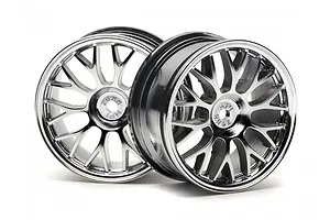 HPI 1.9" (1mm Off-Set) Mesh Chrome Rims 2Pcs image 9021