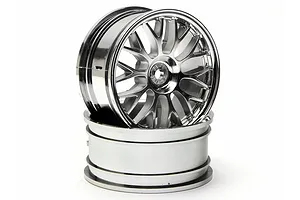 HPI 1.9" (1mm Off-Set) Mesh Chrome Rims 2Pcs image 9023