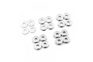 Yeah Racing Aluminium Washer Kit - Silver