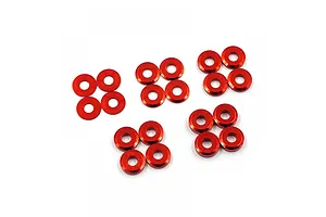 Yeah Racing Aluminium Washer Kit - Red image 90280