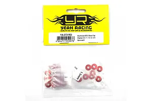 Yeah Racing Aluminium Washer Kit - Red image 90282