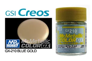 Mr Hobby Metal Blue Gold Metallic Paint 18ml image 90389