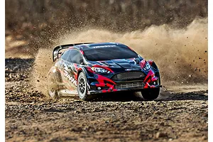 Traxxas Ford Fiesta ST 4x4 RC Rally Car Electric Brushless 4WD 1/10 Scale RTR image 90425