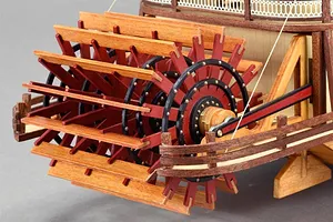 Artesania Latina 1/80 King of the Mississippi Paddle Steamer Scaled Wooden Model Kit image 90581