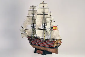 Artesania Latina 1/84 Santisima Trinidad Scaled Wooden Model Kit image 90597