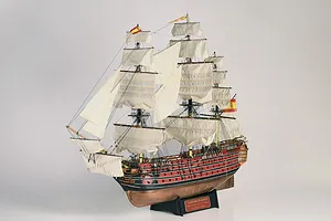Artesania Latina 1/84 Santisima Trinidad Scaled Wooden Model Kit image 90599