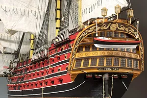 Artesania Latina 1/84 Santisima Trinidad Scaled Wooden Model Kit image 90601