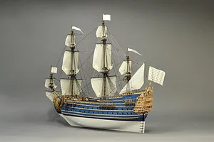 Artesania Latina 1/72 LE Soleil Royal Louis XIV's Flagship with Figurines Scaled Wooden Model Kit image 90605