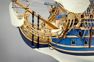 Artesania Latina 1/72 LE Soleil Royal Louis XIV's Flagship with Figurines Scaled Wooden Model Kit image 90610