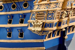 Artesania Latina 1/72 LE Soleil Royal Louis XIV's Flagship with Figurines Scaled Wooden Model Kit image 90612