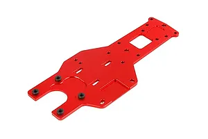 Rovan Red Aluminium 5mm Rear Main Chassis