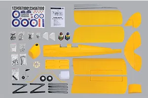 Phoenix RC Plane Tiger Moth 1.4m Warbird Kit - Yellow image 90675