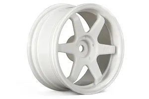 HPI 1.9" (3mm Off-Set) TE37 White Rims 2Pcs image 9072