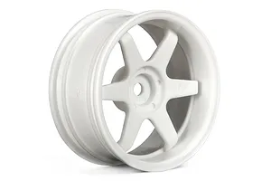 HPI 1.9" (6mm Off-Set) TE37 White Rims 2Pcs image 9080