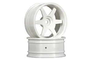 HPI 1.9" (6mm Off-Set) TE37 White Rims 2Pcs image 9081