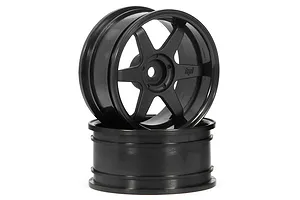 HPI 1.9" (6mm Off-Set) TE37 Black Rims 2Pcs image 9085