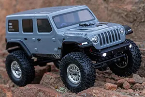 Axial SCX24 Jeep Wrangler JLU 4X4 RC Rock Crawler Electric 4WD 1/24 Scale RTR - Grey image 90900