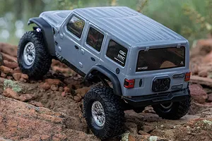 Axial SCX24 Jeep Wrangler JLU 4X4 RC Rock Crawler Electric 4WD 1/24 Scale RTR - Grey image 90901