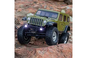 Axial SCX24 Jeep Wrangler JLU 4X4 RC Rock Crawler Electric 4WD 1/24 Scale RTR - Green image 90922