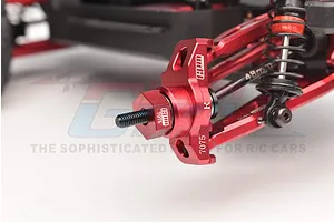 GPM Red Aluminium 12mm Wheel Hexes 4Pcs image 90972