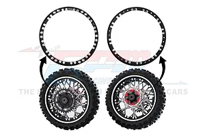 GPM Black Aluminium Front Wheel Reinforcement Rings 2Pcs image 91036