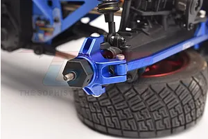 GPM Blue Aluminium Steering Hubs 2Pcs w/ Larger Inner Bearings image 91052