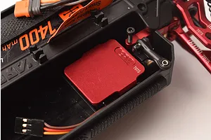 GPM Red Aluminium Servo Mount/Radio Deck image 91090