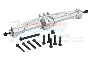 GPM SCX10 Pro Silver Aluminium Rear Straight Differential/Axle Housing image 91164