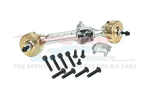GPM SCX10 Pro Silver Aluminium & Brass Front Differential/Axle Housing image 91166