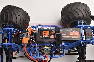 GPM Green Aluminium Large Battery Tray w ESC & Receiver Mount image 91178