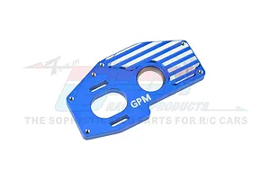 GPM Blue Aluminium Centre Diff Motor Mounting Plate image 91188
