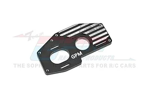 GPM Black Aluminium Centre Diff Motor Mounting Plate image 91190